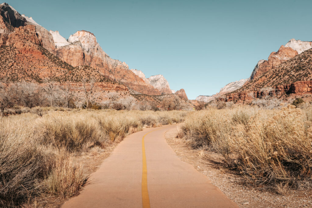 Pa'rus Trail in Zion national Park 