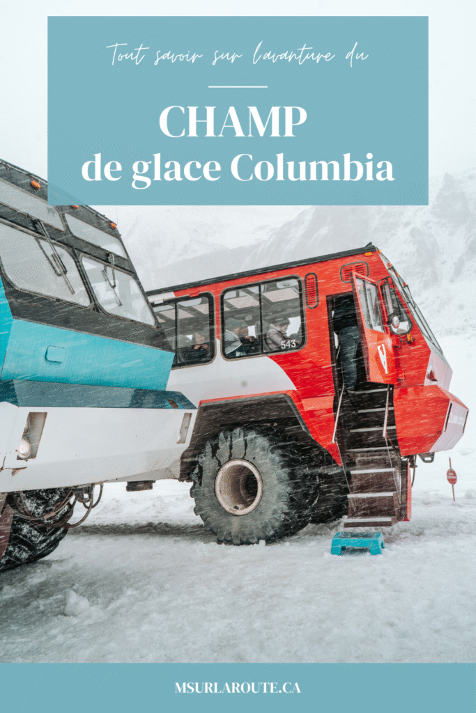 aventure du champ de glace Columbia